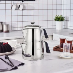 Karaca Fiona Edelstahl-Teekannenset