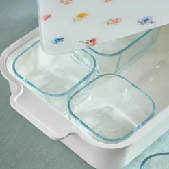 Karaca Fleur 8-teiliges Frühstücksset, Mehrfarbig