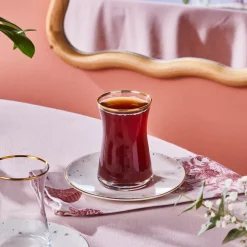 Karaca Fleur 12-Teiliges 6-Personen Tee-Set