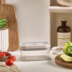 Karaca Flex 2-teiliges Aufbewahrungsbehälter-Set, 520 ml, Transparent