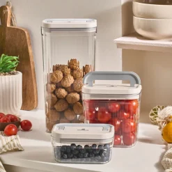 Karaca Flex 2-teiliges Aufbewahrungsbehälter-Set, 520 ml, Transparent