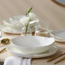 Karaca Flora Porzellan Geschirrset, 6 Personen,24-teiliges