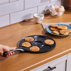 Karaca Fluffy Antihaft-Pfannkuchenpfanne mit Induktionskeramikbeschichtung, 26 cm, schwarz