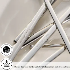 Karaca Focus 84-teiliges Besteckset für 12 Personen Mit Box
