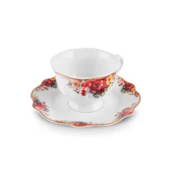 Karaca Forever Bone Amarose 26-teiliges Frühstücksset