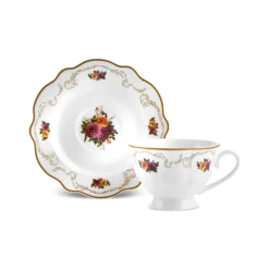 Karaca Forever Bone Antique Gold 26-teiliges Frühstücksset