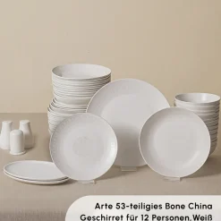 Karaca Forever Bone Arte 53-Teiliges 12-Personen Geschirrset