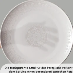 Karaca Forever Bone Arte 53-Teiliges 12-Personen Geschirrset