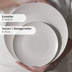 Karaca Forever Bone Arte 53-Teiliges 12-Personen Geschirrset