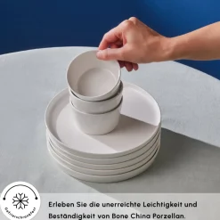 Karaca Forever Bone Bomo 22-Teiliges 6-Personen Frühstücksset