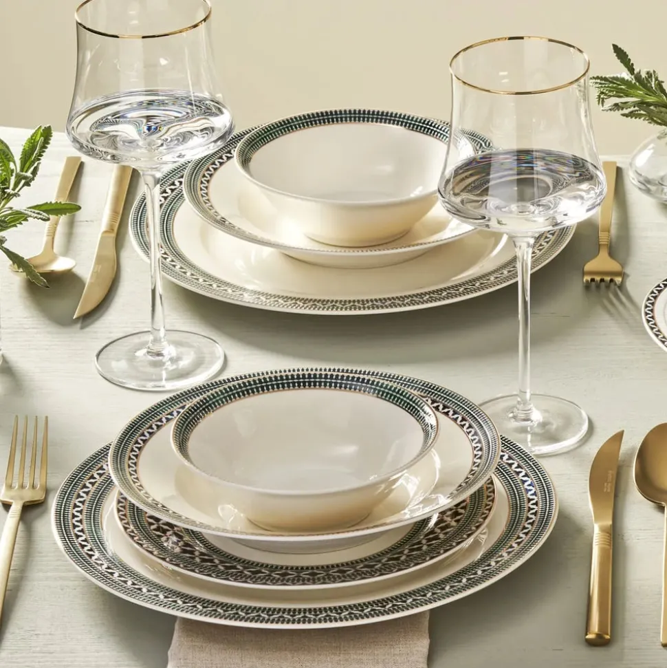 Karaca Forever Bone Cordoba 53-Teiliges 12-Personen Geschirrset