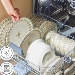 Karaca Forever Bone Dorothy, 53-teiliges Tafelservice für 12 Personen