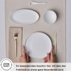 Karaca Forever Bone Fika 22-Teiliges 6-Personen Frühstücksset