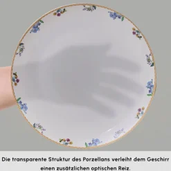 Karaca Forever Bone New Brillo 53-Teiliges 12-Personen Geschirrset