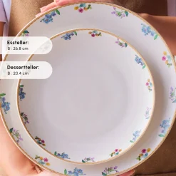 Karaca Forever Bone New Brillo 53-Teiliges 12-Personen Geschirrset