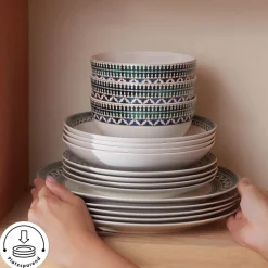 Karaca Forever Bone New Cordoba 53-Teiliges 12-Personen Geschirrset