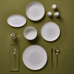 Karaca Forever Bone Ollie 53-teiliges 12-Personen Geschirrset Gold