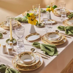 Karaca Forever Bone Orlando 53-teiliges Tafelservice für 12 Personen