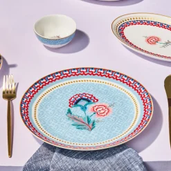 Karaca Forever Bone Spello 26-Teiliges 6-Personen Frühstücksset Blau