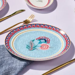 Karaca Forever Bone Spello 26-Teiliges 6-Personen Frühstücksset Blau