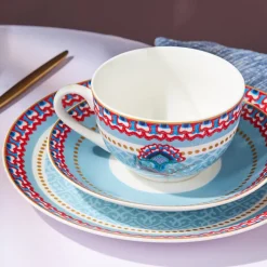 Karaca Forever Bone Spello 26-Teiliges 6-Personen Frühstücksset Blau