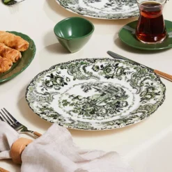 Karaca Forever Bone Vittoria, Frühstücksset 26-teilig für 6 Personen