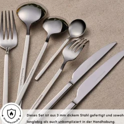Karaca Gale Elegance 12-Personen 84-Teiliges Besteckset