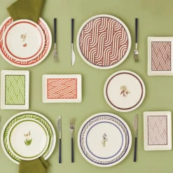 Karaca Giardino Porzellan 18 Teile für 6 Personen Frühstücks-/Service-Set