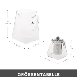 Karaca Giza Gläserne Teekanne