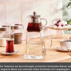 Karaca Giza Gläserne Teekanne