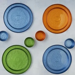 Karaca Glacier für 6 Personen Frühstücksset und Servierschalen, 18 Teilig, Glas