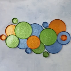 Karaca Glacier für 6 Personen Frühstücksset und Servierschalen, 18 Teilig, Glas