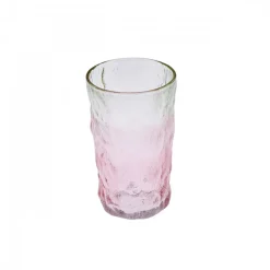 Karaca Glacier Getränke Glas, Rot Grün, 383 ml