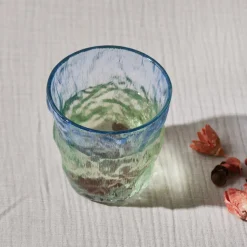 Karaca Gletscherwasser Glas, Blau Grün, 287 ml