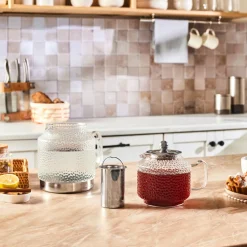 Karaca Glissia Glas Teekanne, Farblos