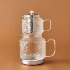 Karaca Glissia Glas Teekanne, Farblos