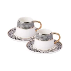 Karaca Globe Set mit 2 Kaffeetassen