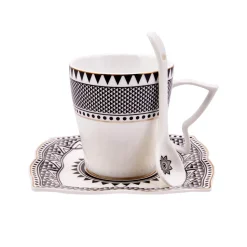 Karaca Globe 32-teiliges Frühstückssets und Servierschalen quadratisch