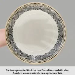 Karaca Globe 26-Teiliges 6-Personen Frühstücksgeschirr
