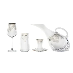Karaca Hailey Gold Glas-Set,49-teilig