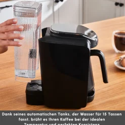 Karaca Hatır Aqua Wassertank Automatische Türkische Kaffeemaschine Schwarz