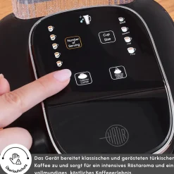 Karaca Hatır Aqua Wassertank Automatische Türkische Kaffeemaschine Schwarz