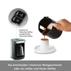 Karaca Hatır Kaffeemaschine mit Röstfunktion Space Gray
