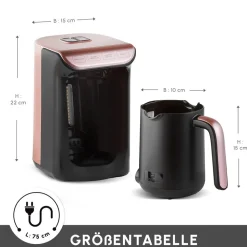 Karaca Hatır Kaffeemaschine mit Röstfunktion Rosenbeere