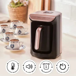 Karaca Hatır Kaffeemaschine mit Röstfunktion Rosenbeere