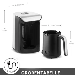 Karaca Hatır Koz Milky Türkische Kaffeemaschine Weiß