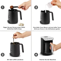 Karaca Hatır Koz Milky Türkische Kaffeemaschine Weiß