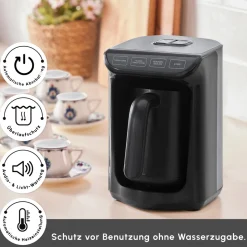 Karaca Hatır Milky Türkische Kaffeemaschine Anthrazit