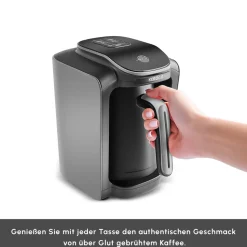 Karaca Hatır Neo Türkische Kaffeemaschine mit Milchzubereitung – Space Grey