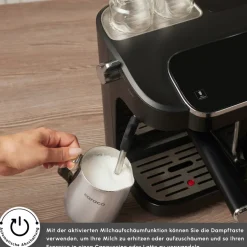 Karaca Hatır Perfetto Espresso und Türkischer Kaffee Maschine INOX